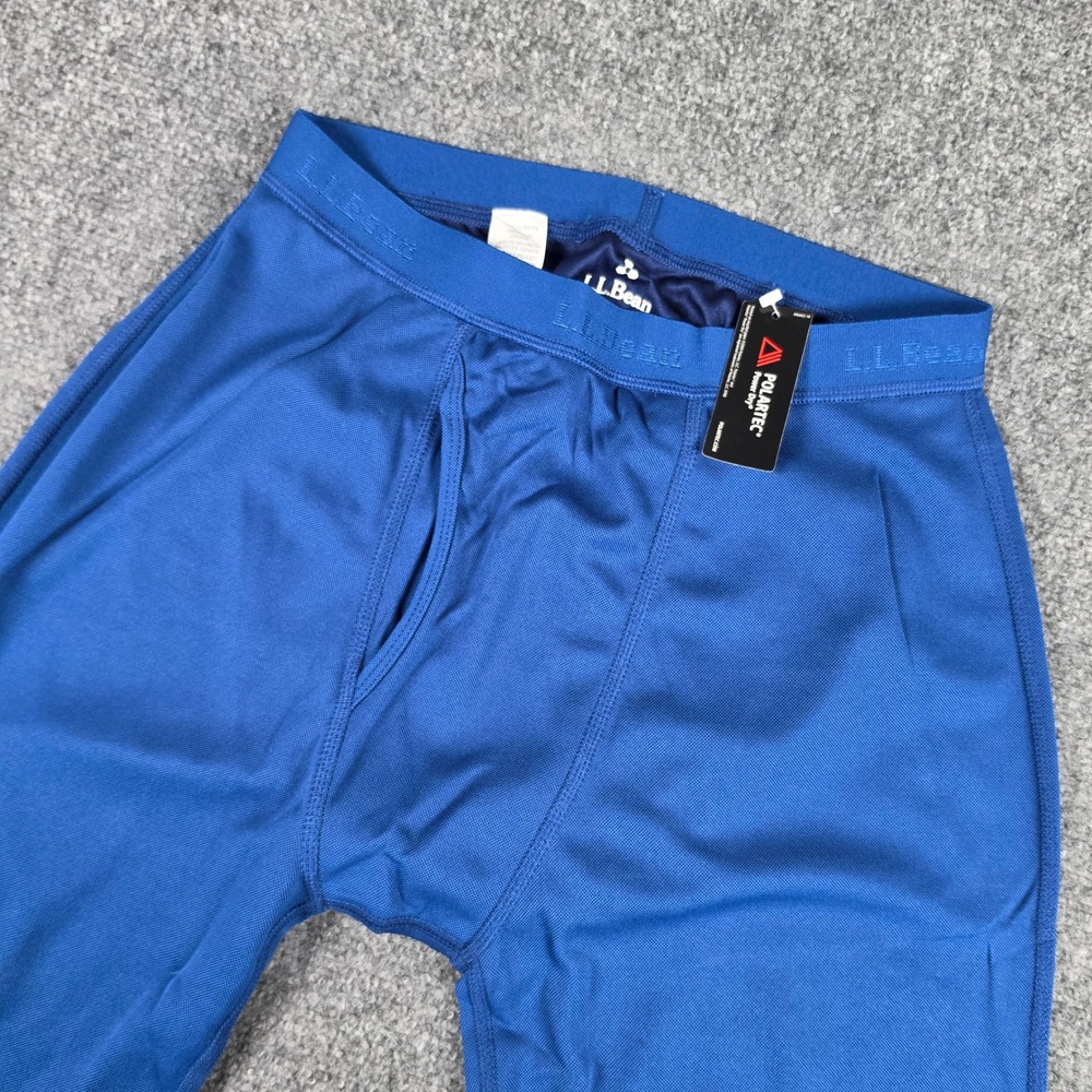 LL Bean Base Layer Pants Mens S Blue Polartec Power Dry Lightweight 0JUF1 NWT